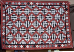 The Wrong Shade of Red was made up of blocks I took away from another quilt and turned into this one.